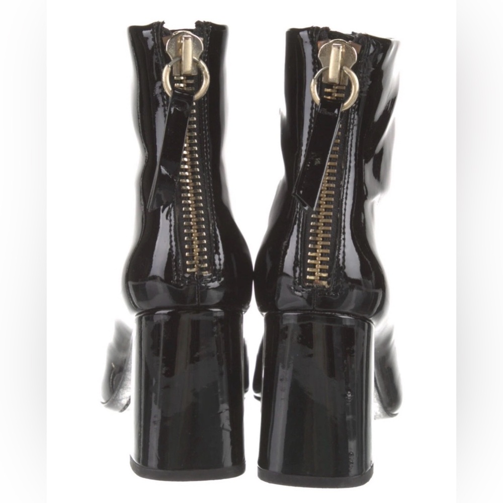 Alice + Olivia MULBERRY Patent Leather Ankle Boots Size 9